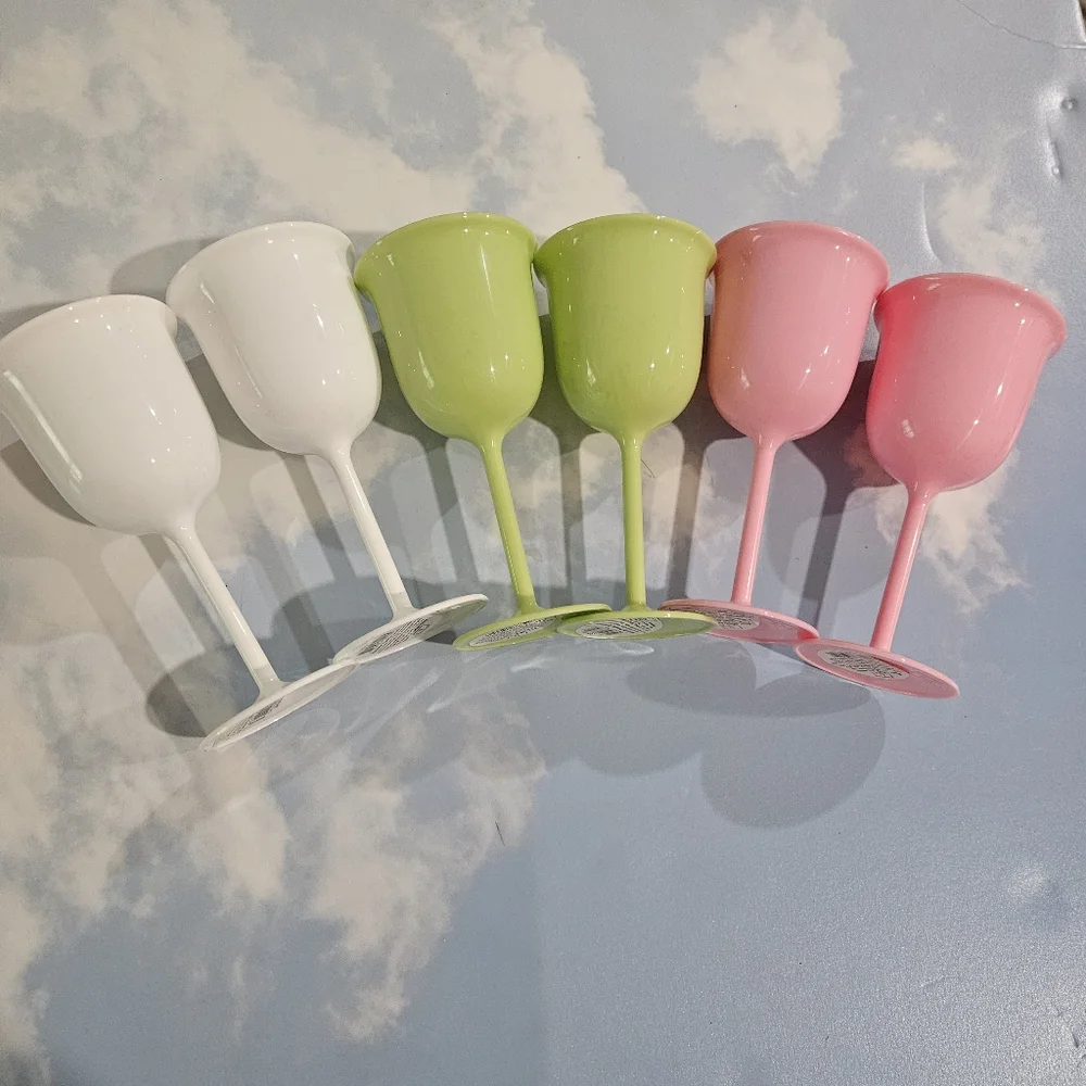 Target Set of Colorful Golf & Tennis BPA Free Plastic Chalices Limited Edtion